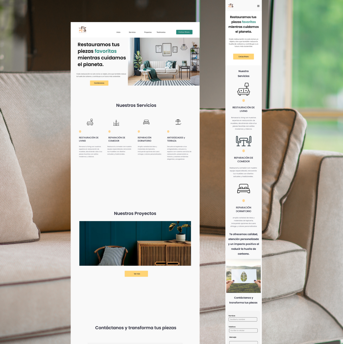 Mockup Sitio Web